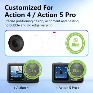 Nhà Máy Bán buôn HD chống bụi phía sau màn hình kính bảo vệ phim ống kính bảo vệ màn hình cho DJI hành động 4/5 - Product Image 5