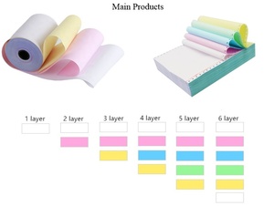 Papel de copia sin Coche en hoja Papel de impresión de autocopia Uso continuo de papel de computadora para factura