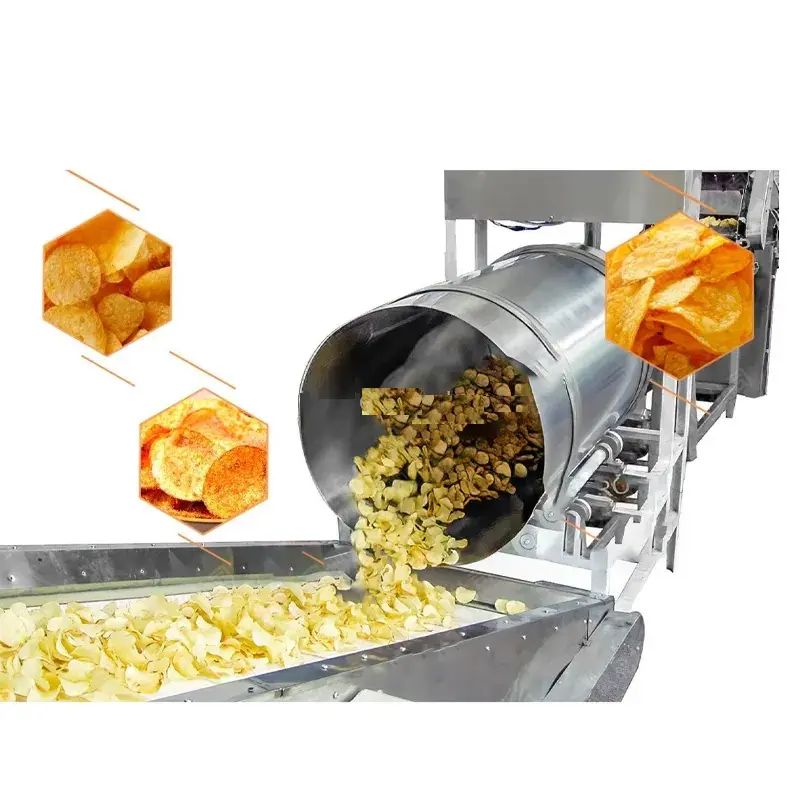 Fabrika 300-1000Kg/saat tam otomatik patates dondurulmuş fransız kızartma üretim hattı/patates cipsi yapma makinesi