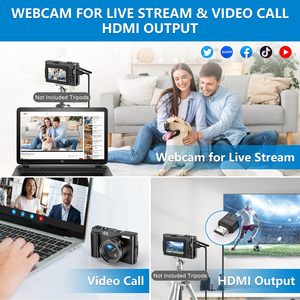 プロフェッショナル48MP 4Kデジタル一眼レフカメラ3.0インチIPS回転画面オートフォーカスカスタマイズブランド認証CE ROHS FCC-DSLR - Product Image 5