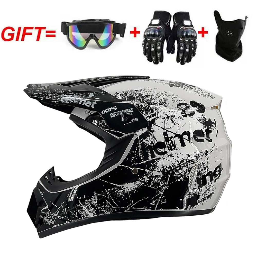Guantes de máscara de gafas de sol con estampado floral blanco brillante