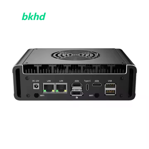 BKHD fabbrica Mini PC G31F N100 2 * LAN 4 * Display 2 * HD 1 * DP 1 * tipo-c USB DDR5 RS485 M.2 Computer industriale Linux Ubuntu Mikrotik - Product Image 1