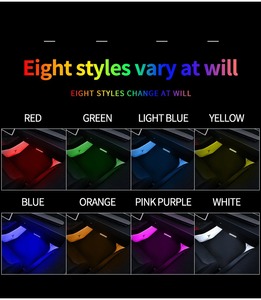 Wholesale RGB Chasing <strong>LED</strong> Universal Symphony Ambient Light Kit Music APP Control <strong>64</strong> Color Acrylic Interior Car Ambient Light - Product Image 4