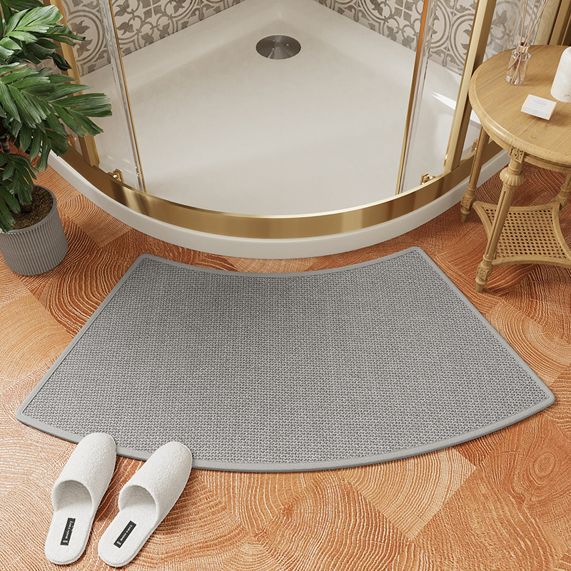 Suela de goma de cáñamo Sally: elegante forma de arco gris tejido