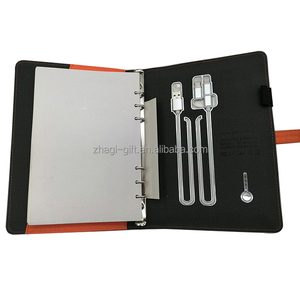 Loose Leaf Multifunctional PU Leather Cover <strong>Notebook</strong> With <strong>Calculator</strong> &amp; Pen Holder Smart <strong>Notebook</strong> Digital - Product Image 1