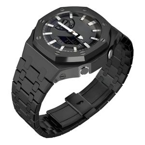 Lionormステンレス鋼保護時計ケース金属製折りたたみ式バックル時計ストラップ<span class=keywords><strong>Casio</strong></span> Gshock <span class=keywords><strong>Ga2100</strong></span> Modキット