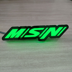 Misini Nhà Máy Tùy Chỉnh Biểu Tượng Ứng Dụng Điều Khiển Rgbw Màu <span class=keywords><strong>Chasing</strong></span> <span class=keywords><strong>LED</strong></span> Huy Hiệu Dấu Hiệu Logo Cho Xe - Product Image 2