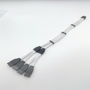 <span class=keywords><strong>GPU</strong></span> điện PCI-E 5.0 cáp mở rộng 16pin (12 + <span class=keywords><strong>4</strong></span>) 12vhpwr Nam để PCIe 5.0 4x8(6 + 2) pin nữ 16awg Cáp với tay - Product Image 3