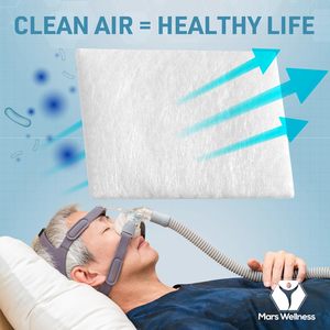 Mars Wellness Ultra ince 12 filtre CPAP kiti 3B tıbbi Luna G3 serisi enjeksiyon plastik ile uyumlu abd'de yapılan - Product Image 5