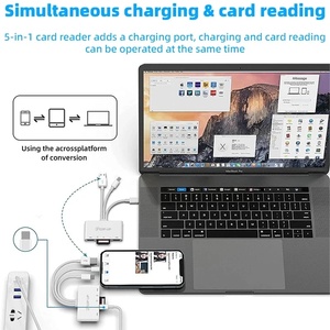 5 1 USB 3.0 OTG适配器2合1 SD TF存储卡读卡器充电访问iPhone iPad宏碁三星MacBook配件 - Product Image 2