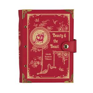 Custom Leather Cover Beauty and the Beast <strong>Book</strong> Refillable Binder Notebook Literary Journals and Notebooks for Holiday Gift