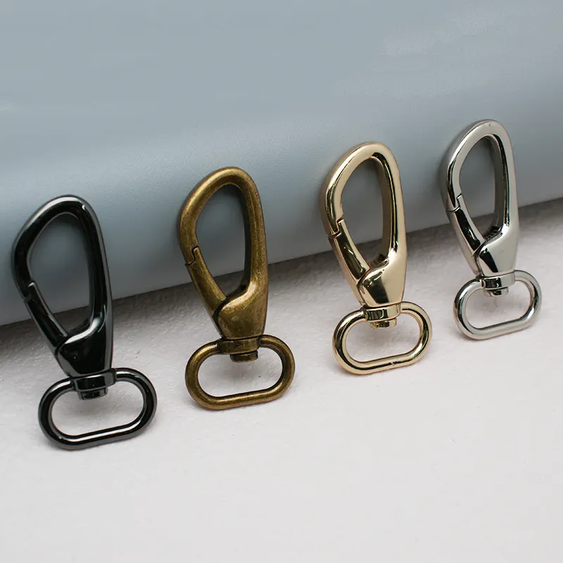 Borsa in metallo personalizzata con gancio a scatto girevole con anelli triangolari chiusura a moschettone per borsa borse da cucire accessori per cucire