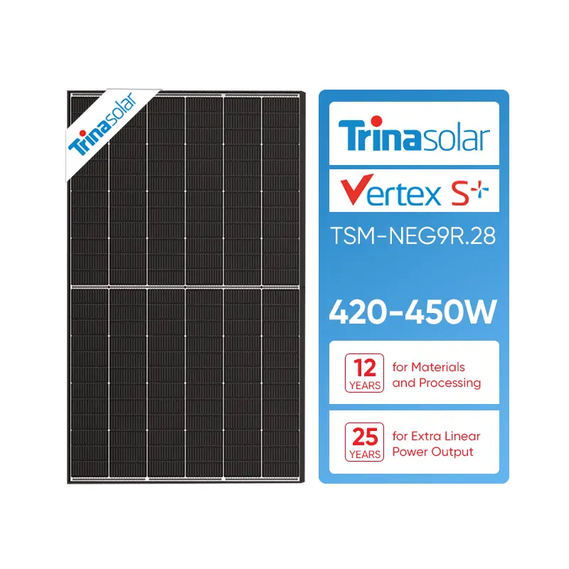 Hersteller verkaufen günstigsten Preis Großhandel Trina VertexS 420 W 425 W 430 W 435 W 440 W 445 W 450 W zweiseitiges Solarpanel in der Welt