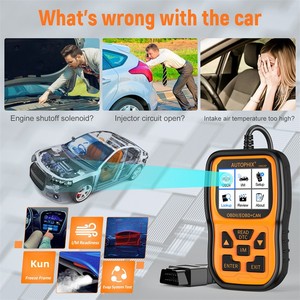 Autophix Om126P 2025 nuova versione in lingua inglese OBD2 lettore di codici ultima versione del Software per la diagnostica del motore di auto per