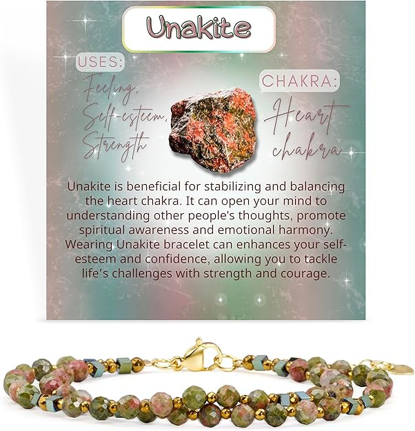Mottled green and pink unakite-balance