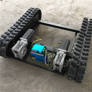 Adjustable Size Engineering Version of the Tracked Undercarriage Motorised Rubber Crawler <strong>Chassis</strong> - Product Image 5