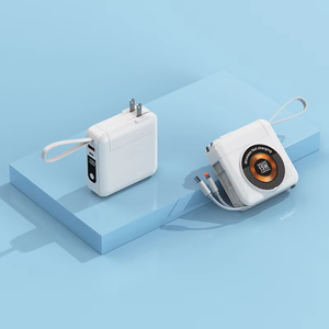 13500mAh Portable Power Station All-in-<strong>One</strong> Wall <strong>Charger</strong> Power Bank Detachable Plug with Built-In Data Cable Wireless <strong>Charger</strong> - Product Image 3