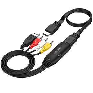 HD to AV Converter Adapter Cable USB <strong>Input</strong> Interface Connecting <strong>Computer</strong> PS4 <strong>TV</strong> Monitor Projector - Product Image 1