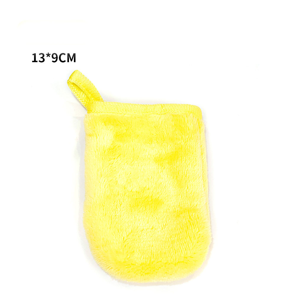 13*9cm flanelle-jaune vif