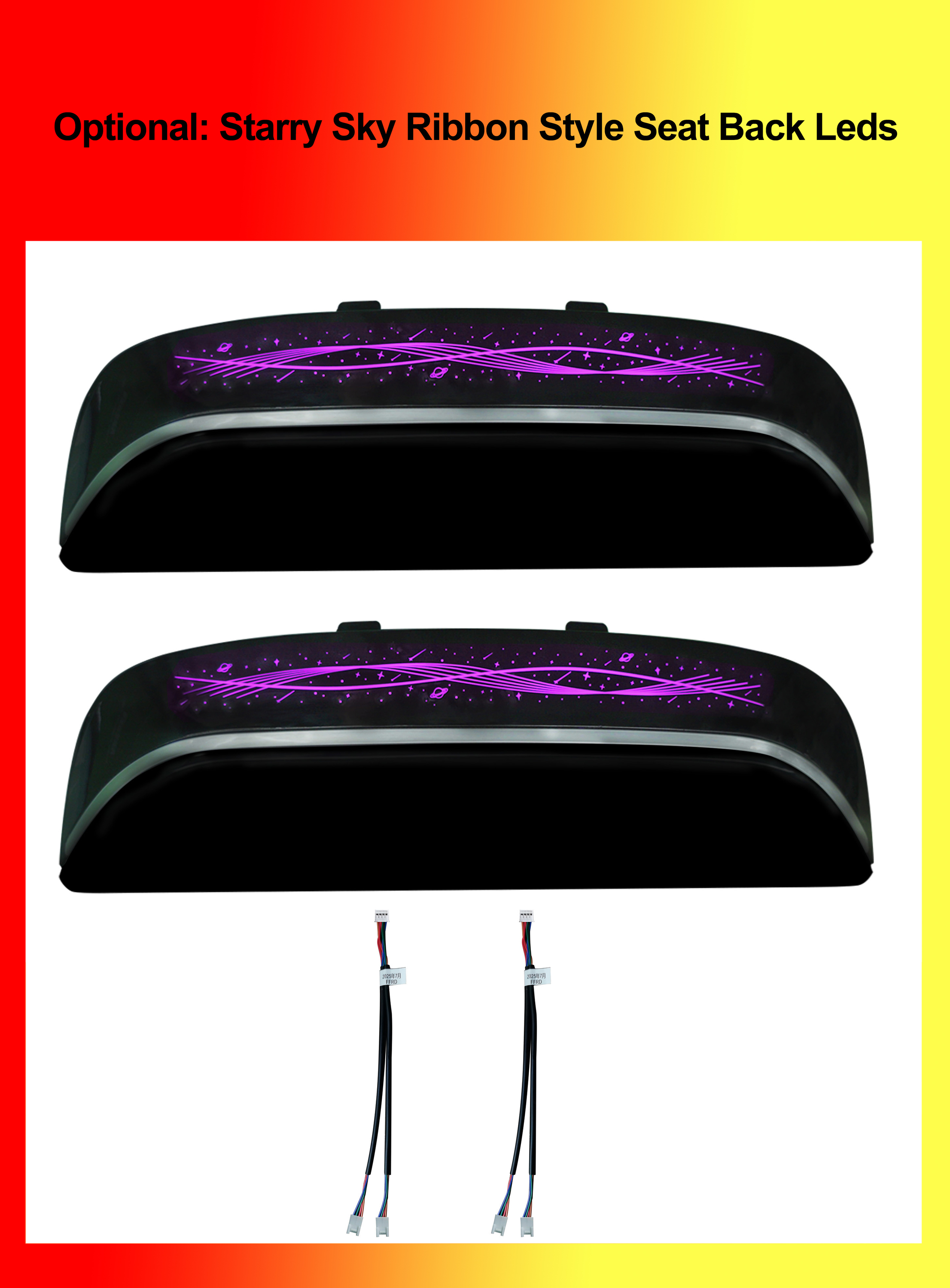 Optional: Starry Sky Ribbon Style Seat Back Leds