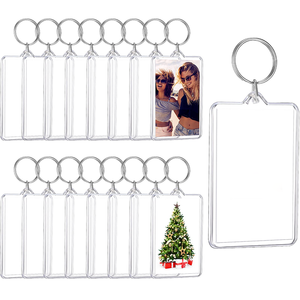 Trong Suốt Trống <span class=keywords><strong>Acrylic</strong></span> Ảnh Khung Ảnh Keyring Keychain DIY <span class=keywords><strong>Acrylic</strong></span> Khung Ảnh Keychain Cho Quà Tặng Khuyến Mãi - Product Image 5