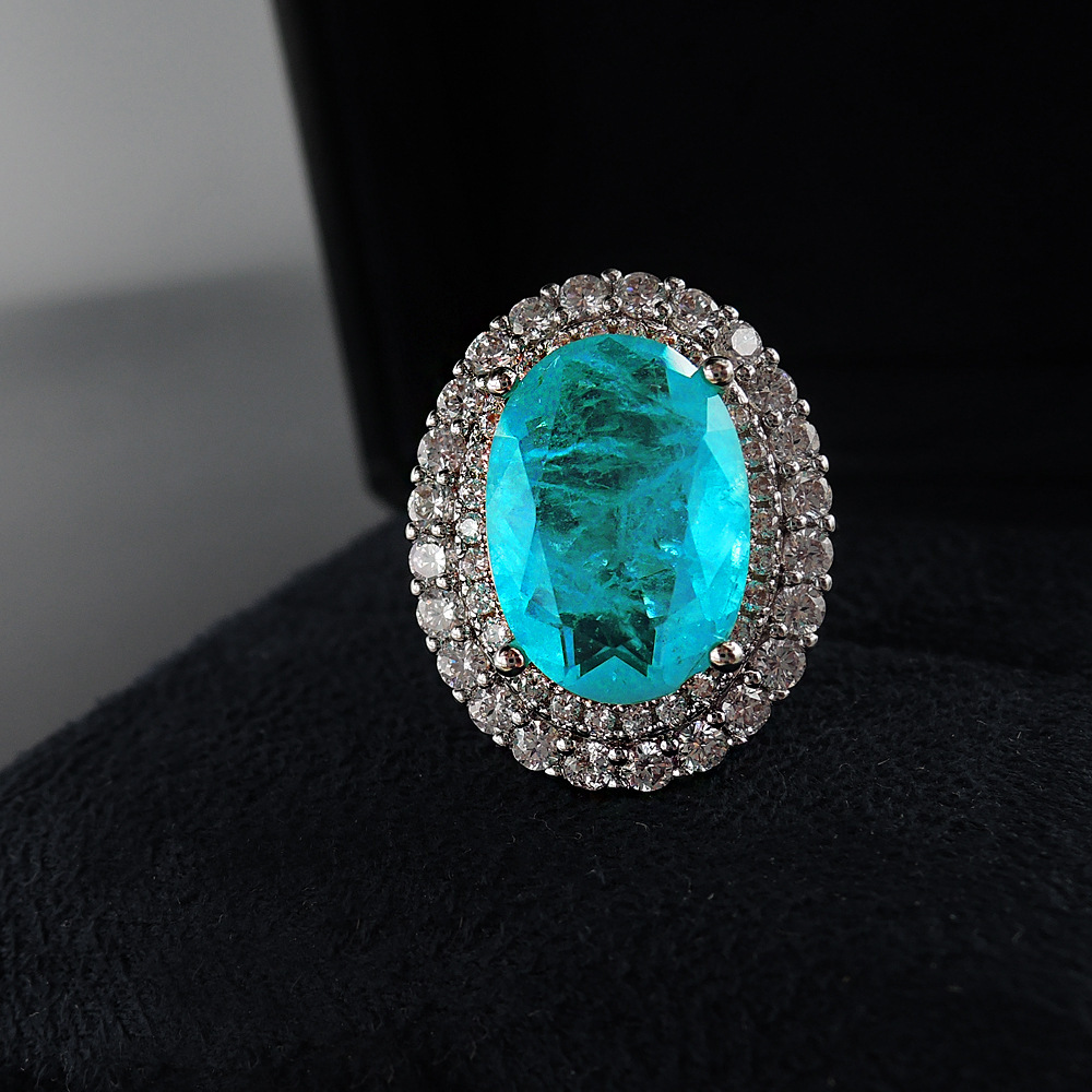ขนาดเปิด Paraiba Blue