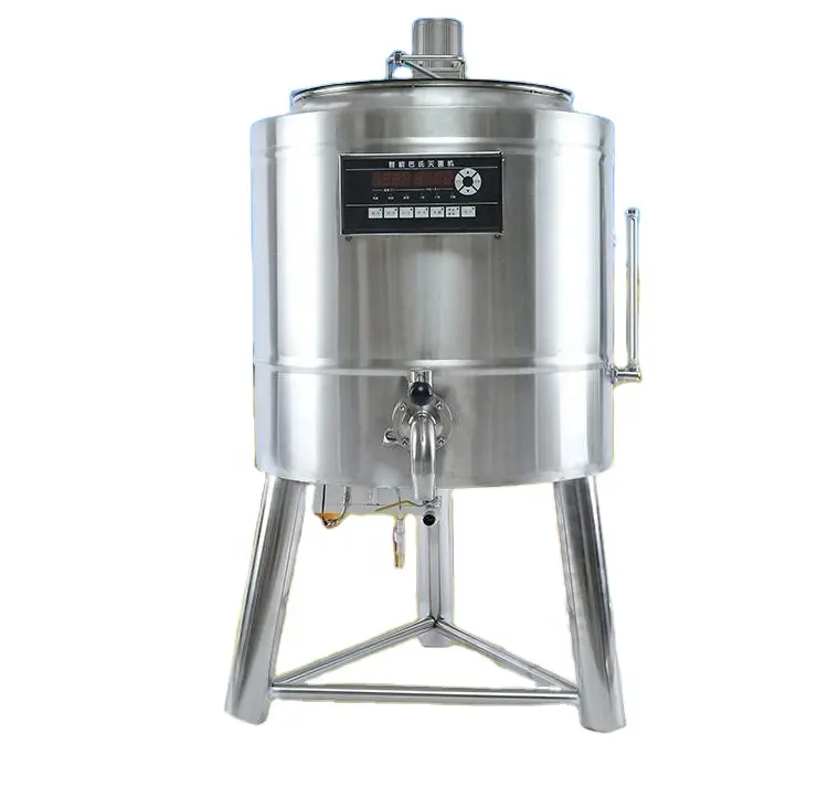 Ucuz fiyat paslanmaz çelik küçük süt pastörizasyon makinesi tankı satılık 10-1000L uht süt pastörizörü süt pastörizatörü
