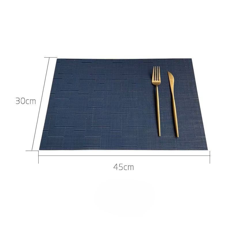 Dark blue with bamboo-section horizontal stripes