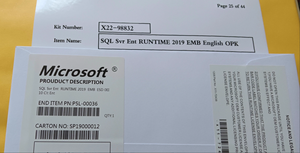 SQL เซิร์ฟเวอร์2022/2019/2016/2012R2มาตรฐาน /Enterprise DVD OEM คีย์100% ตลอดอายุการใช้งาน5/15/30 CAL 16Core 24corefast Shipping - Product Image 5