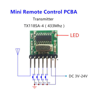 Qiachip TX118SA-3 ASK RF Sender Modul Fernbedienung 1527 Kodierung für Arduino Modul DIY 315MHz