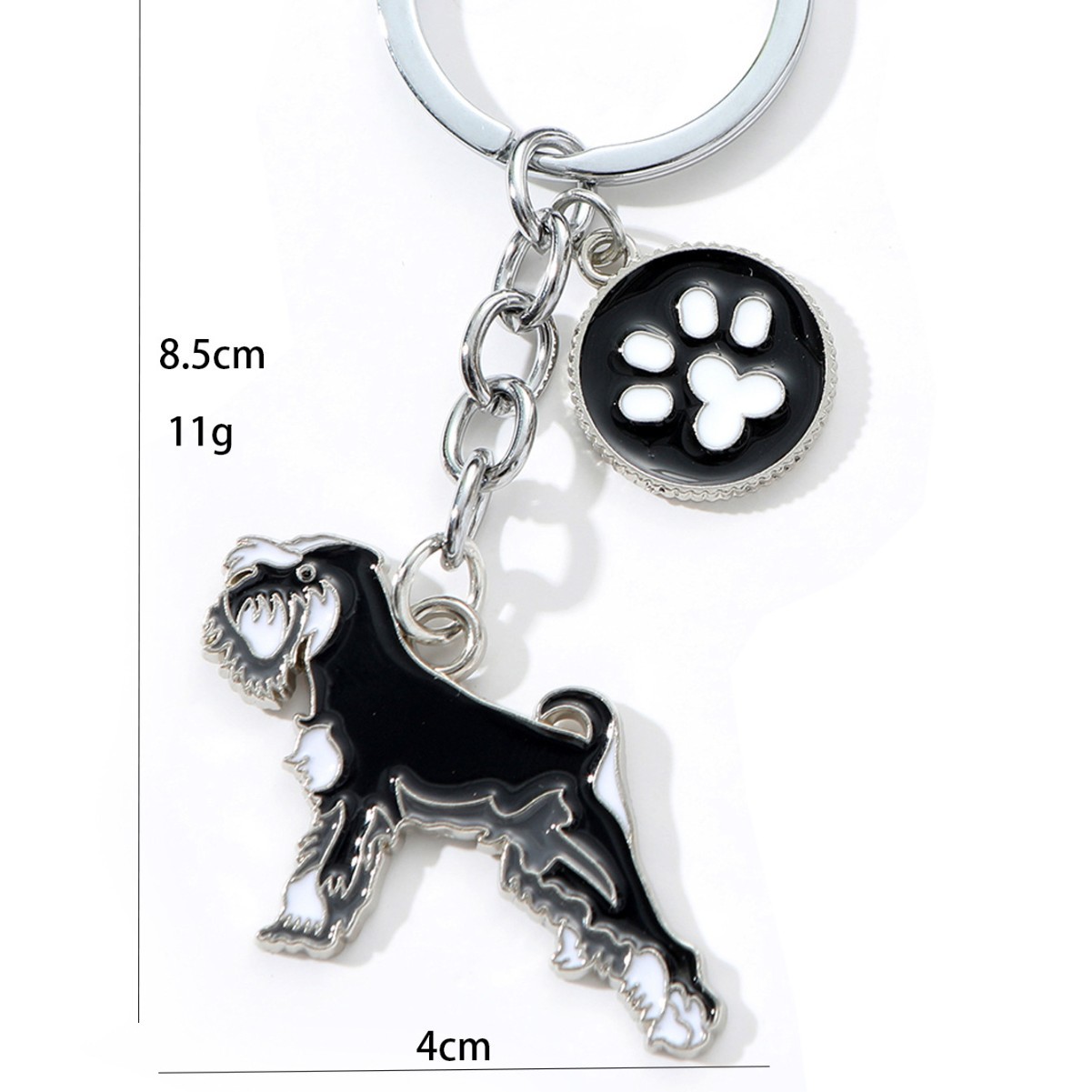 Patas de perro de acero negro.