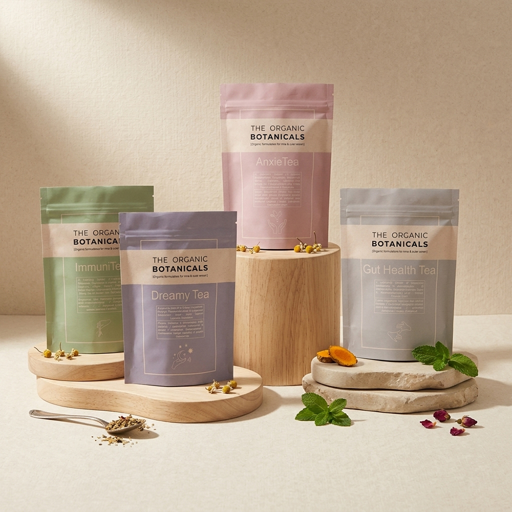 Sachet vertical en papier kraft blanc