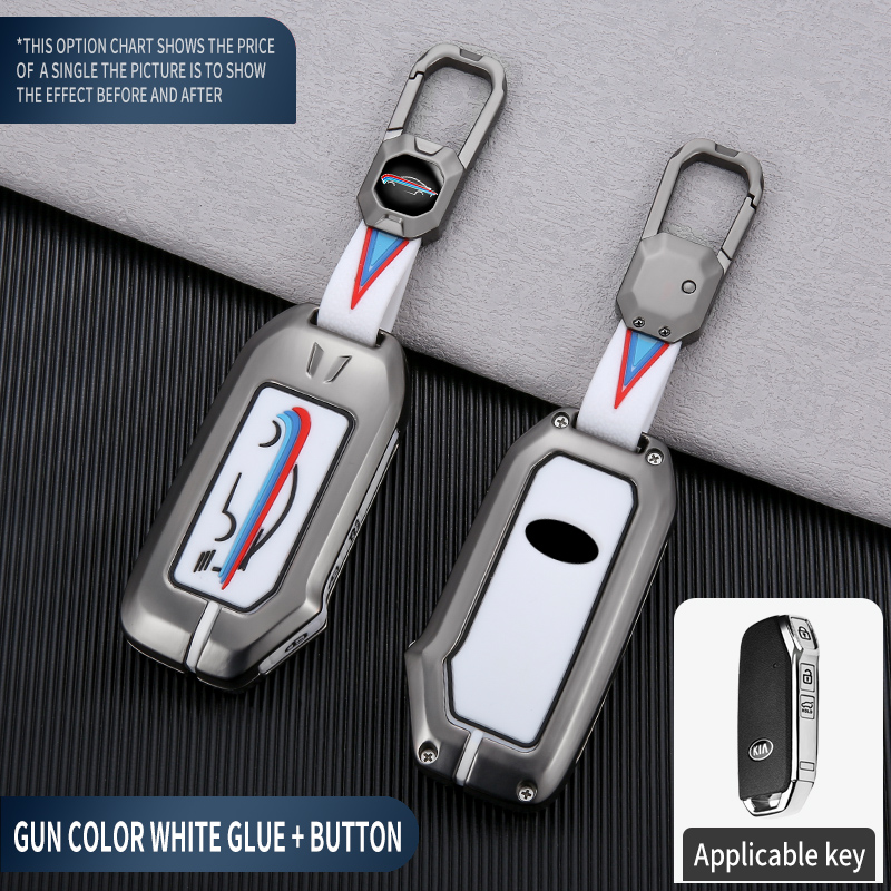COLLE BLANCHE COULEUR PISTOLET + BOUTON