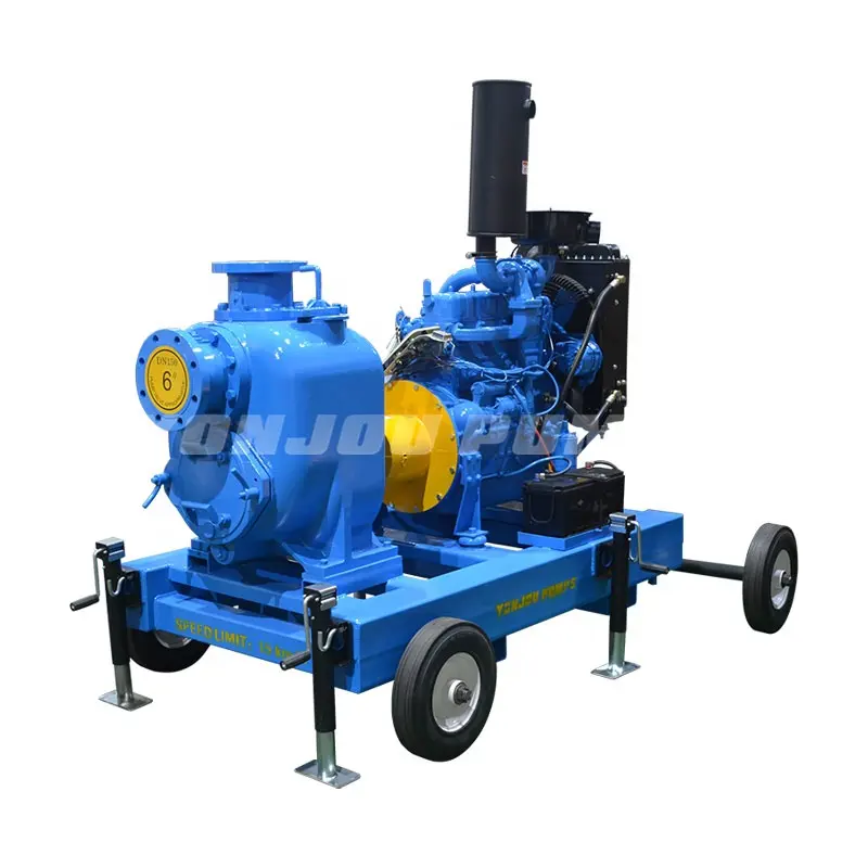Pompe à eau Diesel Mobile de 4 pouces à haute durée de vie pour l'irrigation utilisée dans le secteur agricole