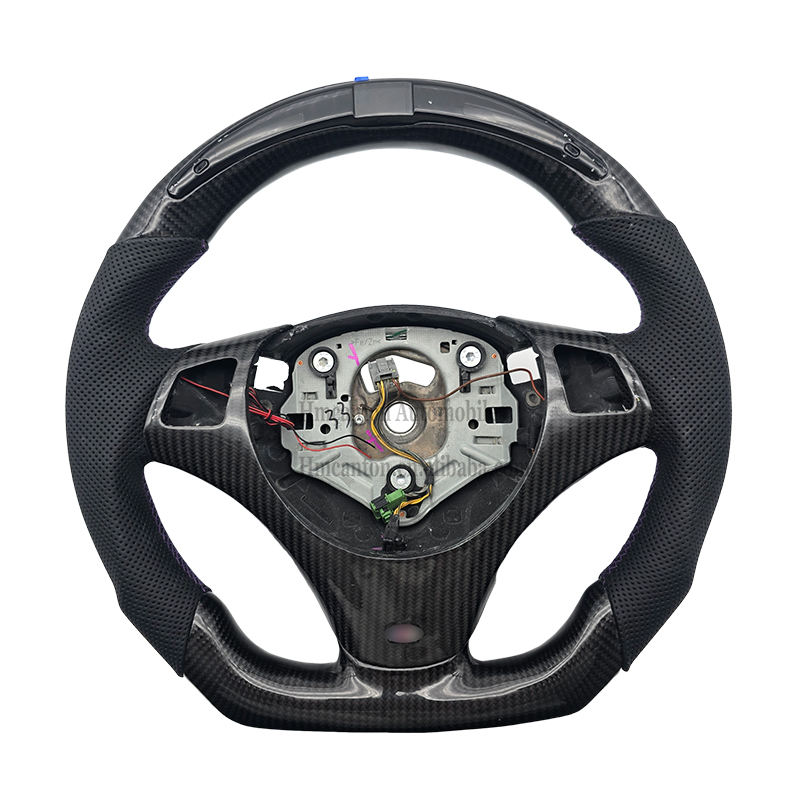 carbon fiber+perforated leather+led