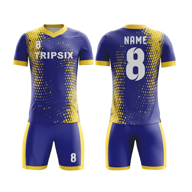 Logotipo personalizado, venda quente 2022 jovem majestoso camisas de futebol impressão digital conjunto de camisa de futebol