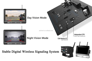 Awintech Wireless <strong>Reverse</strong> Camera 7&quot; Vehicle Rear View Monitor + Waterproof Back up Camera Night Vision Parking <strong>System</strong> for Truck - Product Image 3