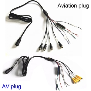 Monitor de visión trasera para coche, cámara de marcha atrás de 9 pulgadas, 4 canales, 4 pines, 4 divisiones, Quad, 12V-24V, DC - Product Image 3