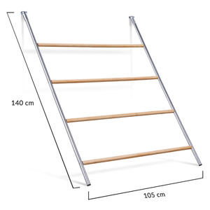 Tavuklar için büyük levrek 4 seviyeleri uyumlu ahşap muhafaza tavuk merdiveni - Product Image 5