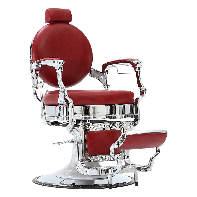 Classic red-bright silver armrest