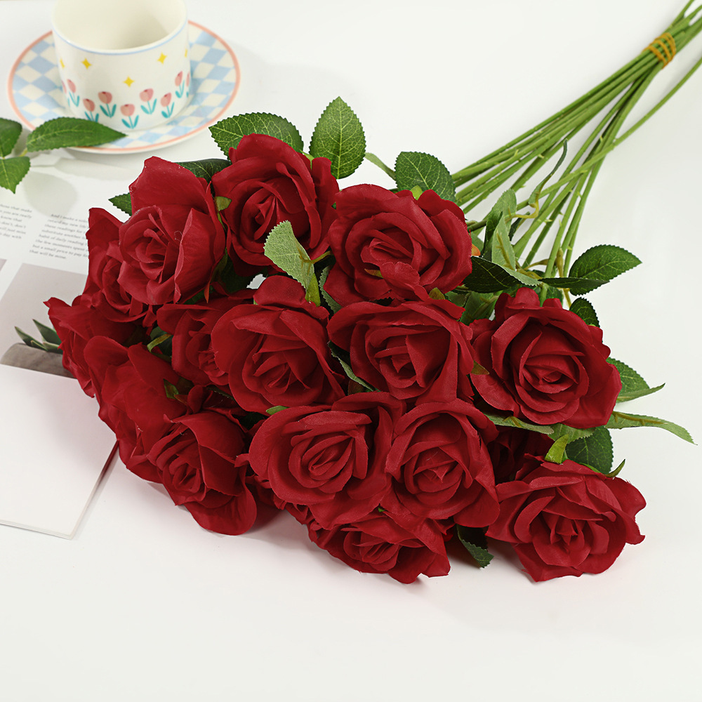 Burgundy pearl rose