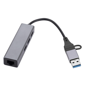 3.0 USB tipo C Hub con adattatore Ethernet Gigabit 3 porte USB Hub e 10/100/1000Mbps scheda di rete per telefono e Computer - Product Image 3