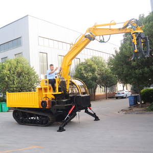 CE EPA Mini Crawler Dumper All Terrain Mountain Orchard Bagger excavación y carga 8 Ton Crawler Dumper con excavadora - Product Image 4