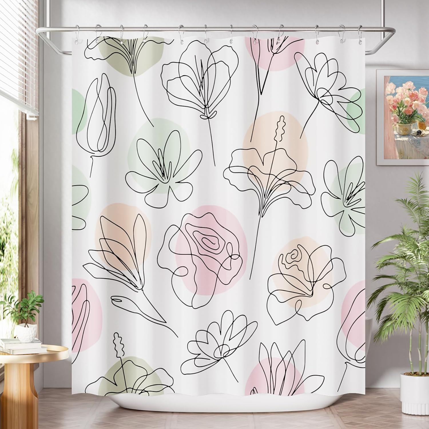 C- Floral+12 Metal Hooks