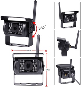 Sistema de cámara de respaldo inalámbrico Vista trasera Visión nocturna Monitor de 7 "para RV Truck Bus - Product Image 4