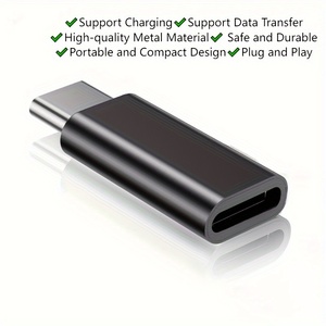 迷你铝制C型公到8针母连接器适配器Usb C到8针适配器转换器 - Product Image 3