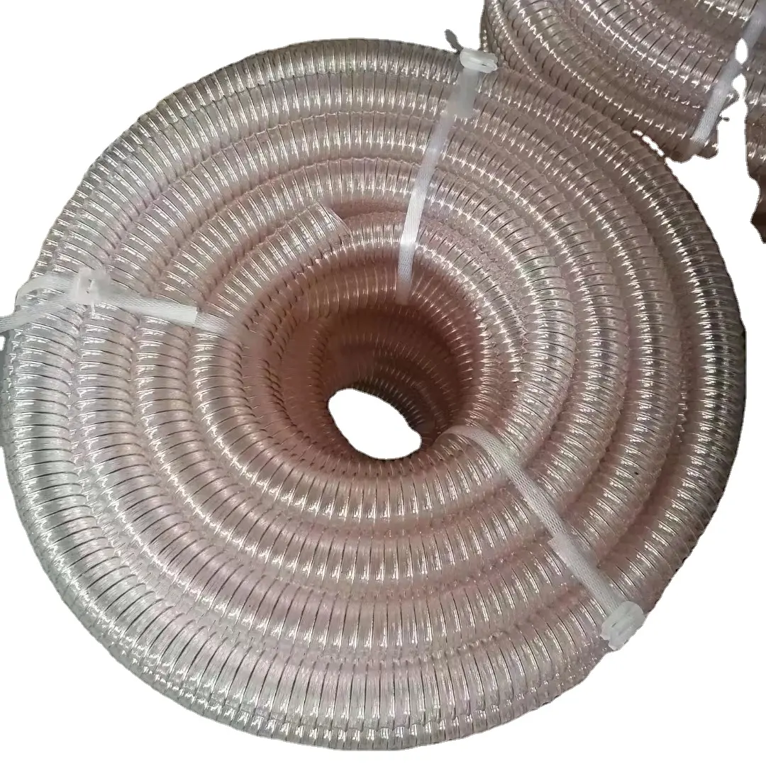 China PU Flexible Conducto Manguera de uretano Tubo de poliuretano PU Conducto carpintería manguera de plástico