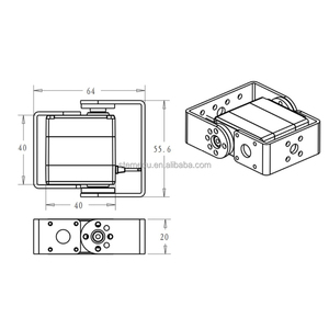 Edelstahl getriebe 35kg Corel ess Servo Metall gehäuse Standard Doppel wellen Achse Digital Servo RDS3235MG Für Arduino Robot Servo Ro