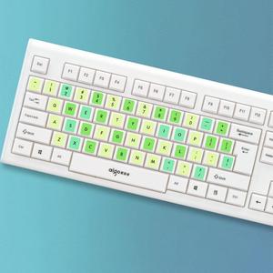 Notebook teclado Inglés Macaron Color Key Stickers Desktop Computer Stickers Scrub Repair Film 2,0 Compute Sticker - Product Image 3