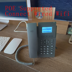 Telefono IP con 2 SIP line, porte Mbps Dual 100 e chiamata in avanti per il trasferimento in attesa, Hotline e funzioni di attesa per telefono VoIP - Product Image 2